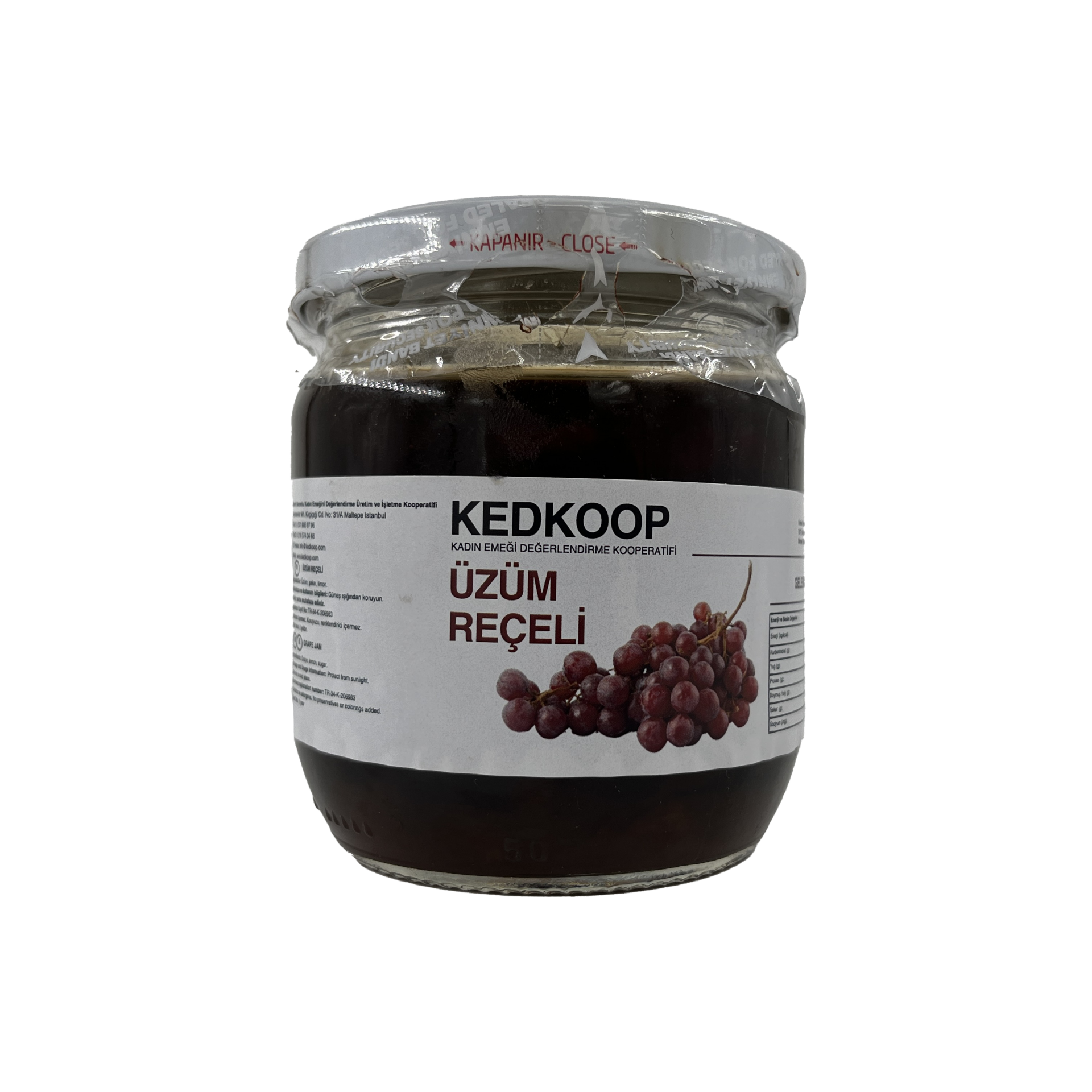 Kedkoop Kırmızı Üzüm Reçeli 425 Cc
