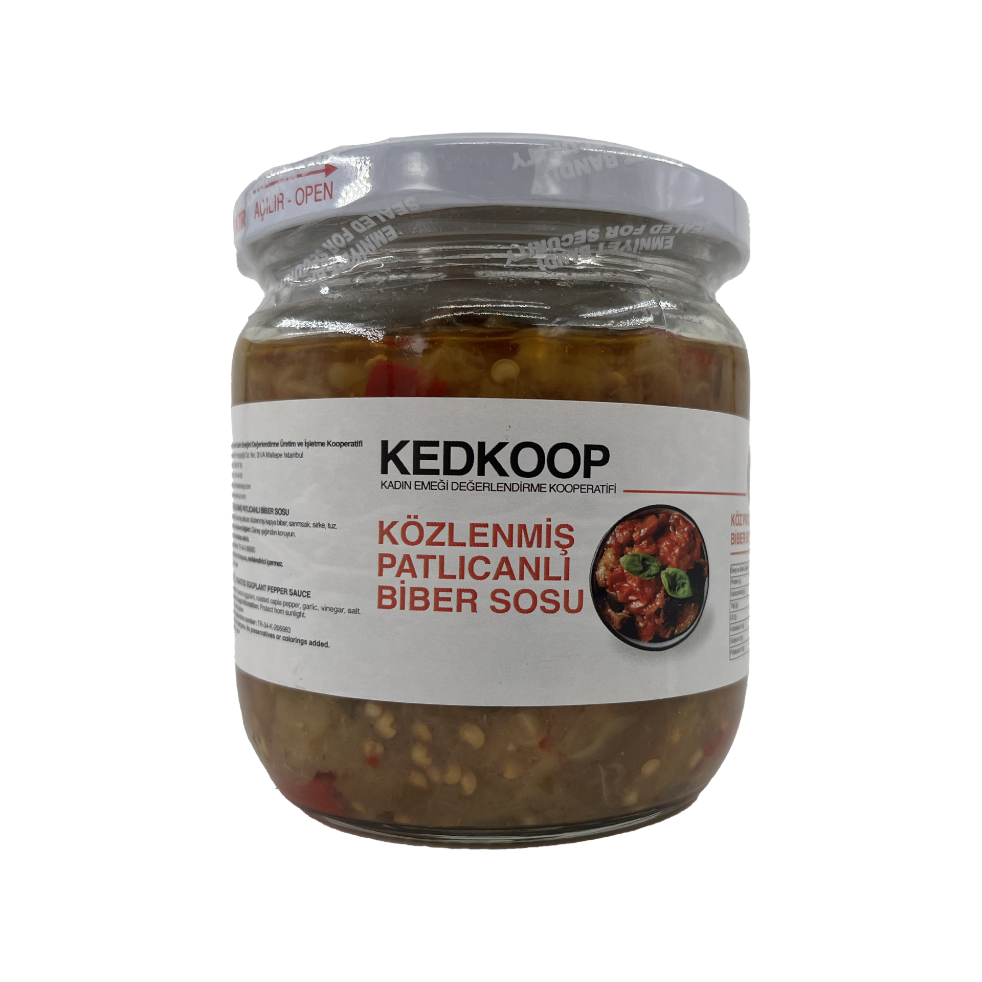 Kedkoop Közlenmiş Patlıcanlı Biber Sosu 425 Cc