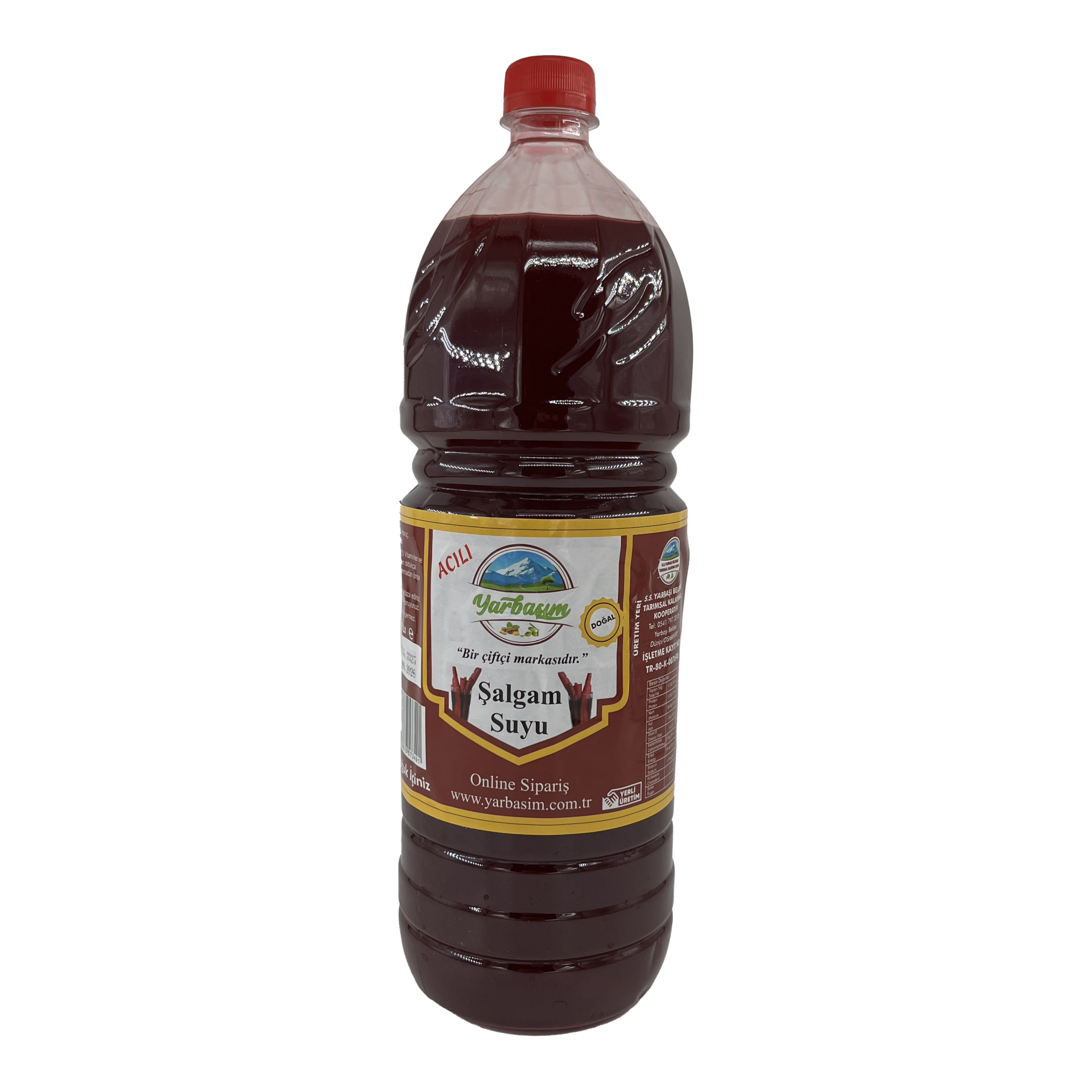 Yarbaşım El Yapımı Şalgam Suyu Acılı 2 Lt