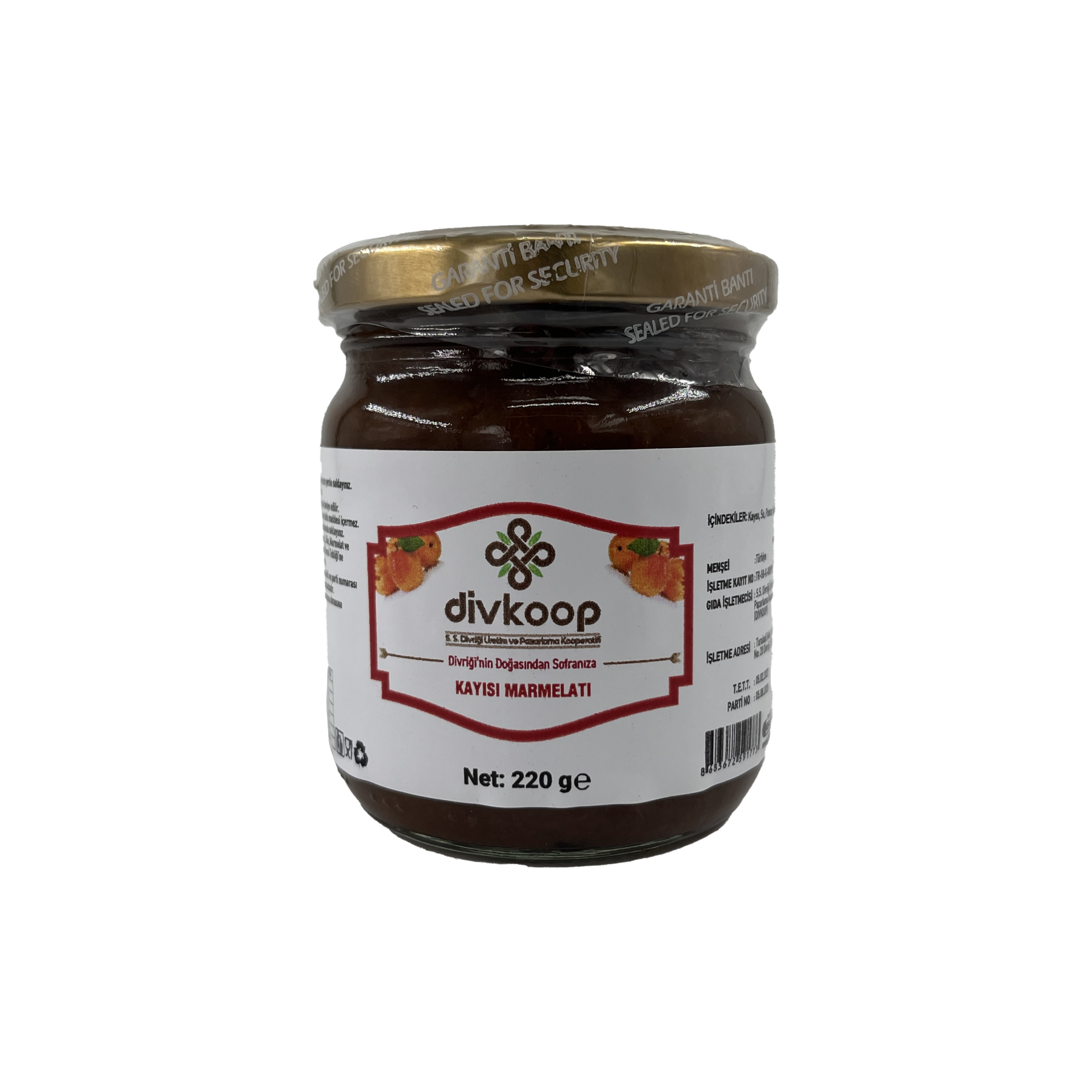 Divkoop Kayısı Marmelatı 220 Gr