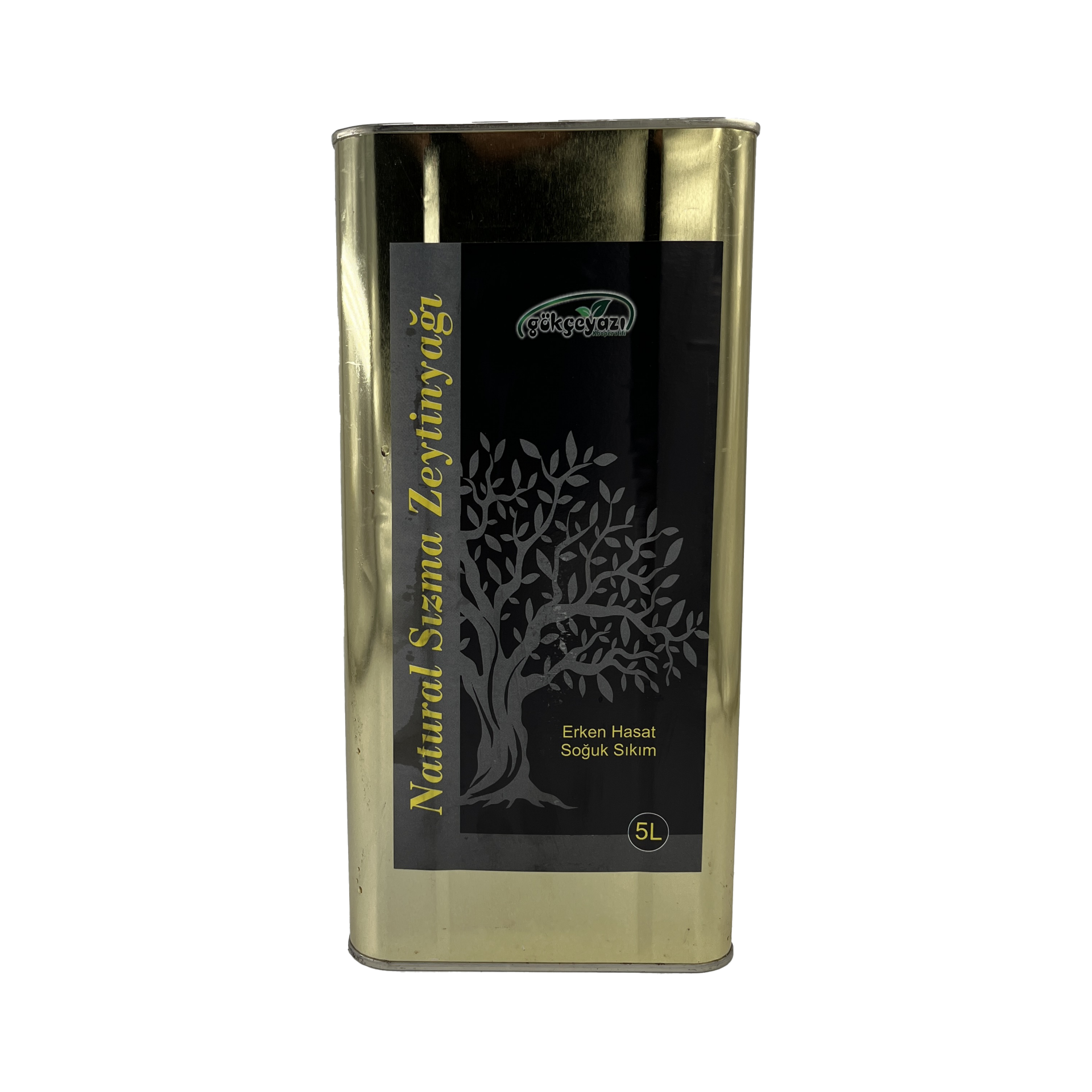 Gökçeyazı Erken Hasat Soğuk Sıkım Naturel Sızma Zeytinyağı 5 LT