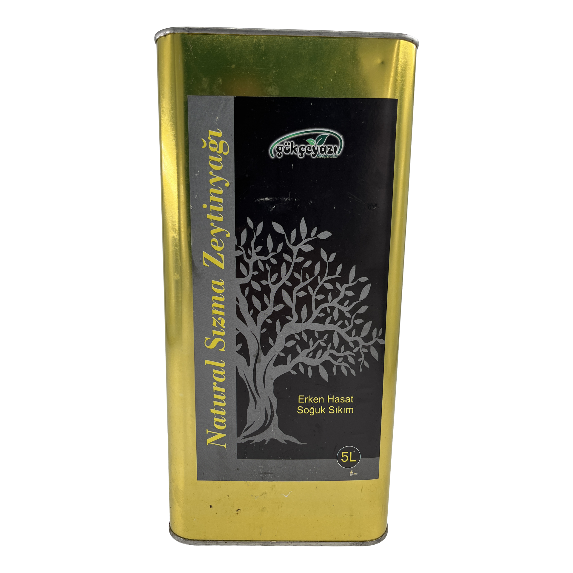 Gökçeyazı Erken Hasat Soğuk Sıkım Naturel Sızma Zeytinyağı 5 LT