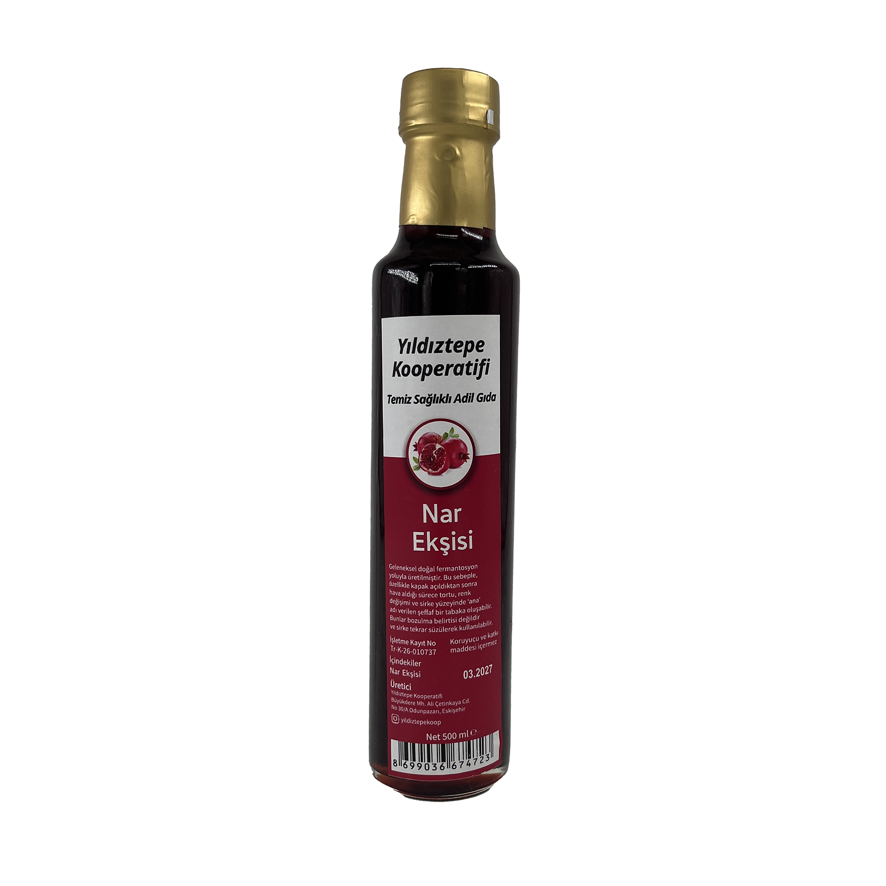 Yıldıztepe Nar Ekşisi 500 Ml