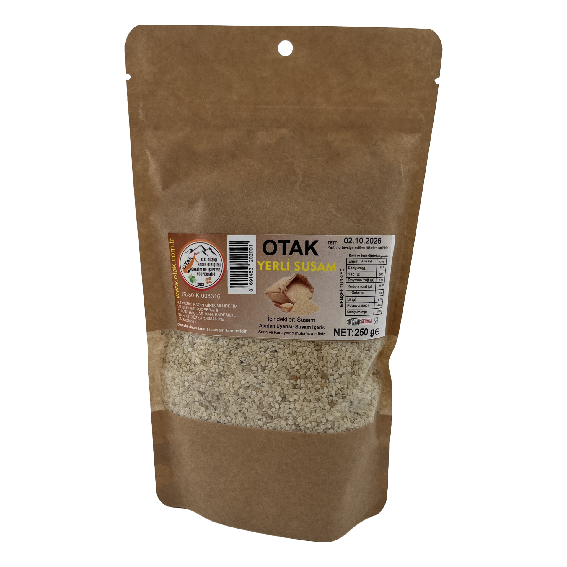 Düziçi Otak Yerli Susam 250 Gr