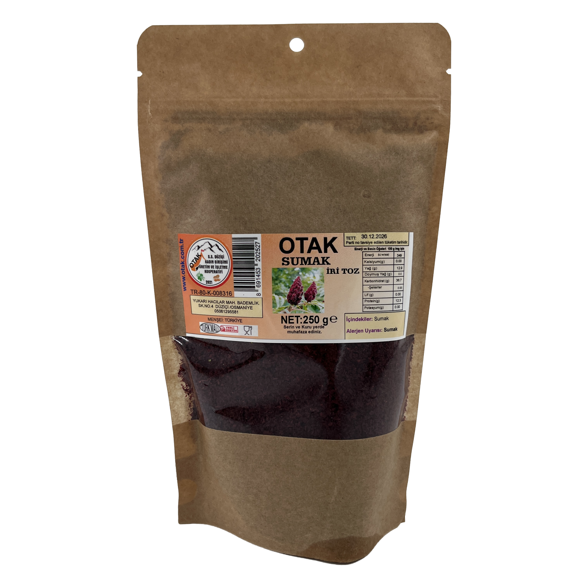 Düziçi Otak Sumak Toz 250 Gr