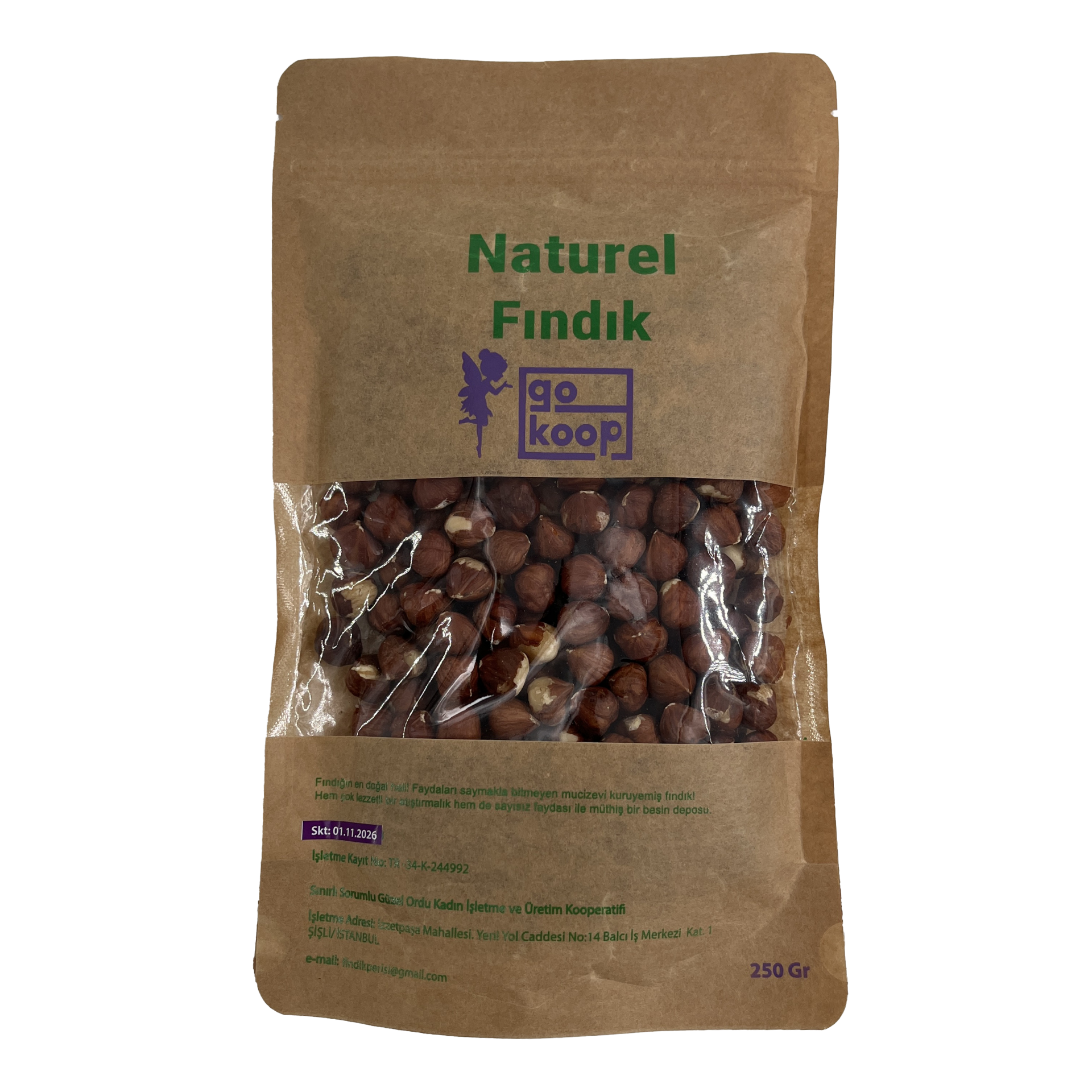 Güzel Ordu Naturel Fındık 250 Gr