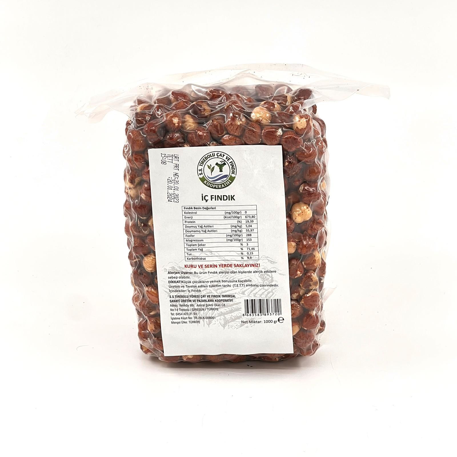 Tirebolu İç Fındık 1000 GR