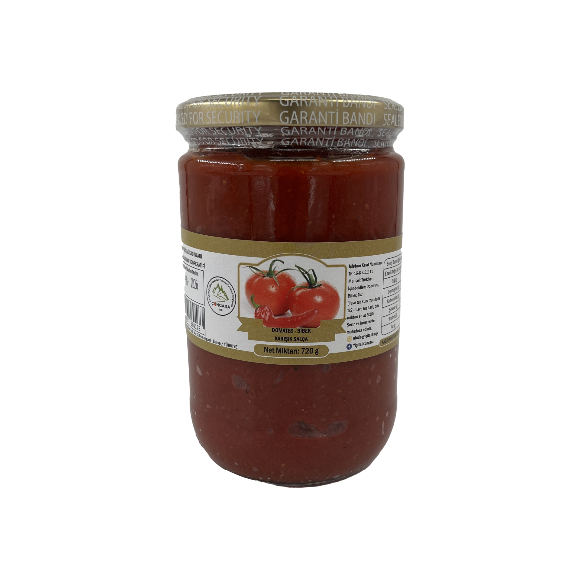 Uludağ Yiğitali Karışık Salça 720 Gr