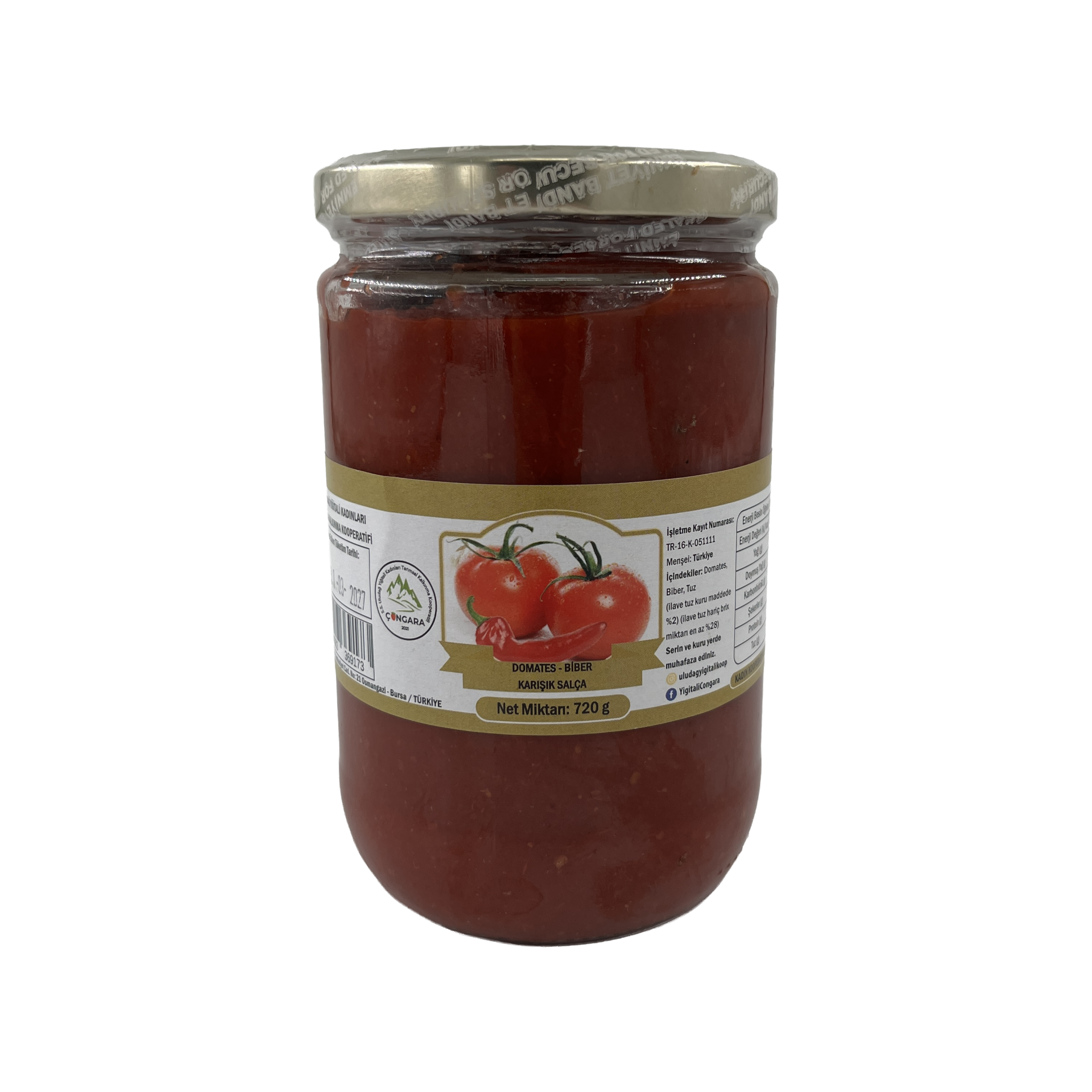 Uludağ Yiğitali Karışık Salça 720 Gr