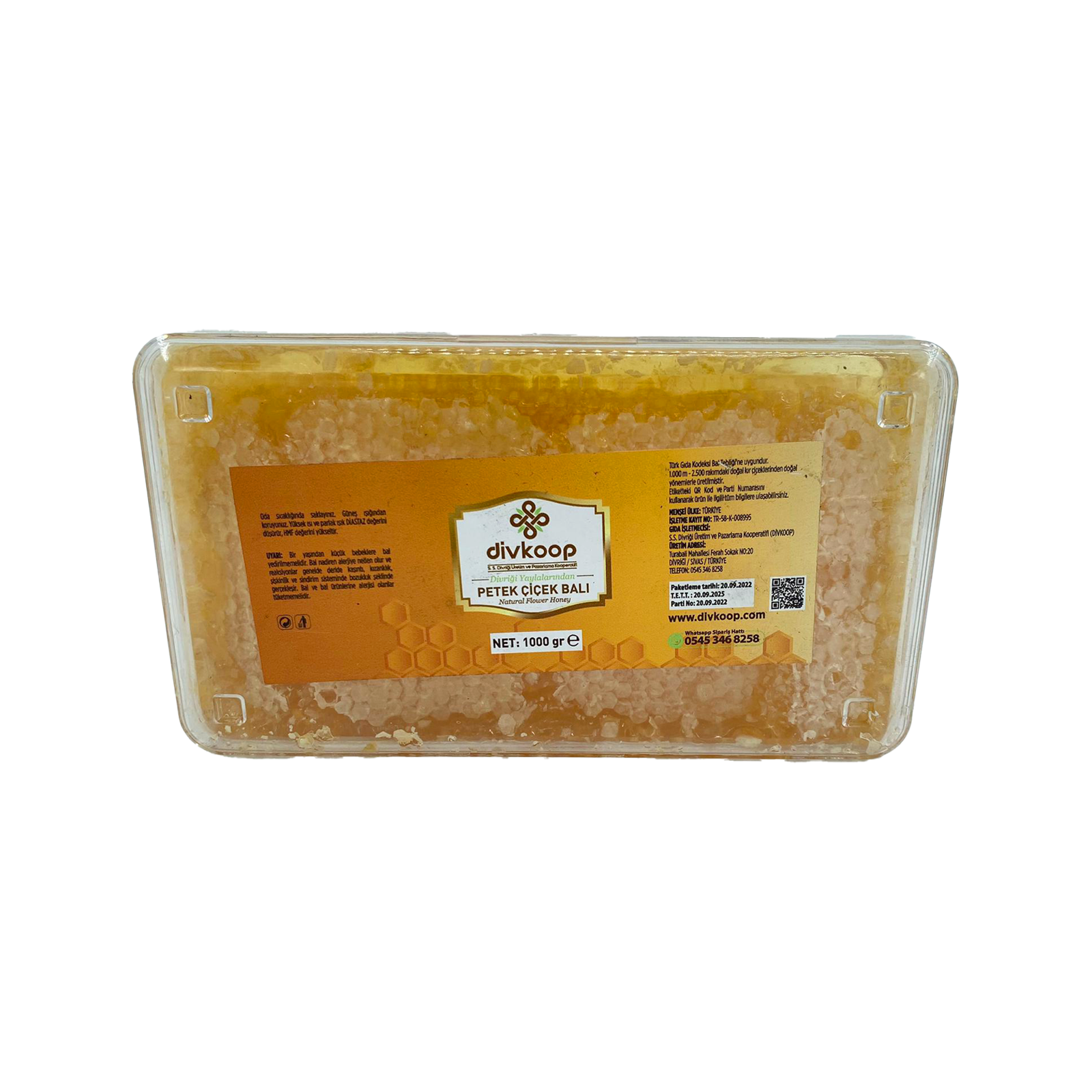 Divkoop Petek Çiçek Balı 1000 Gr