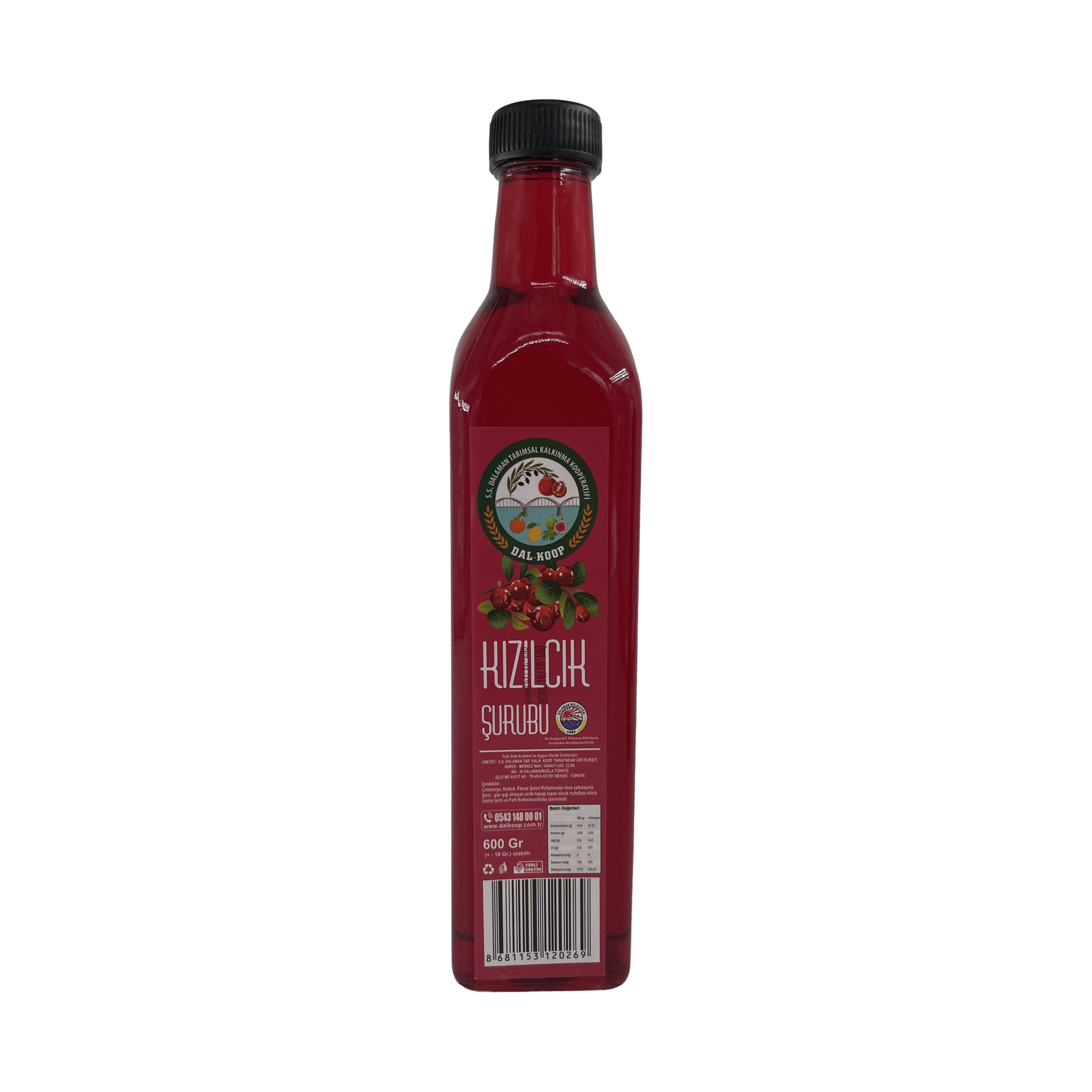 Dalaman Kızılcık Şurubu 600 Gr