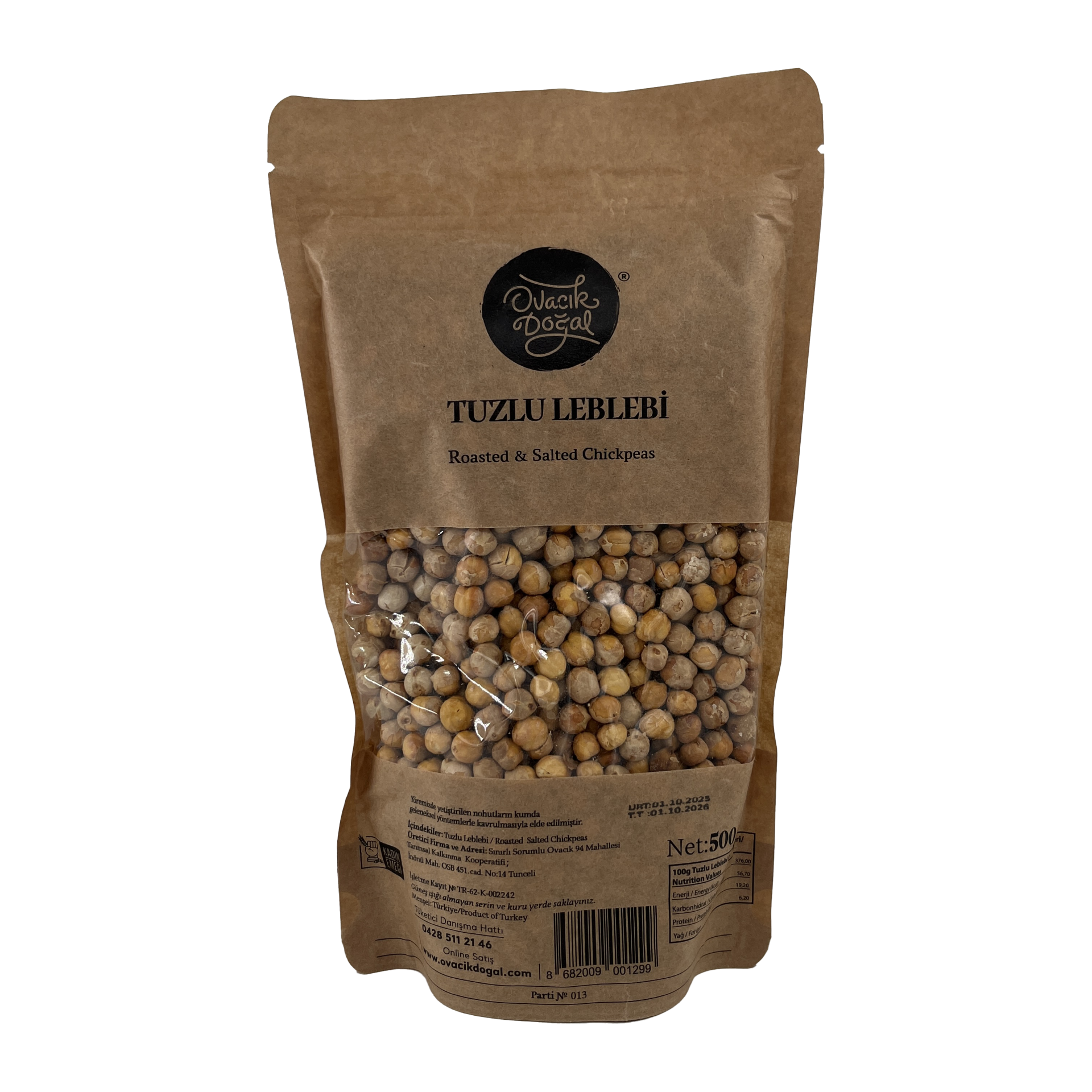 Ovacık Tuzlu Leblebi 500 Gr