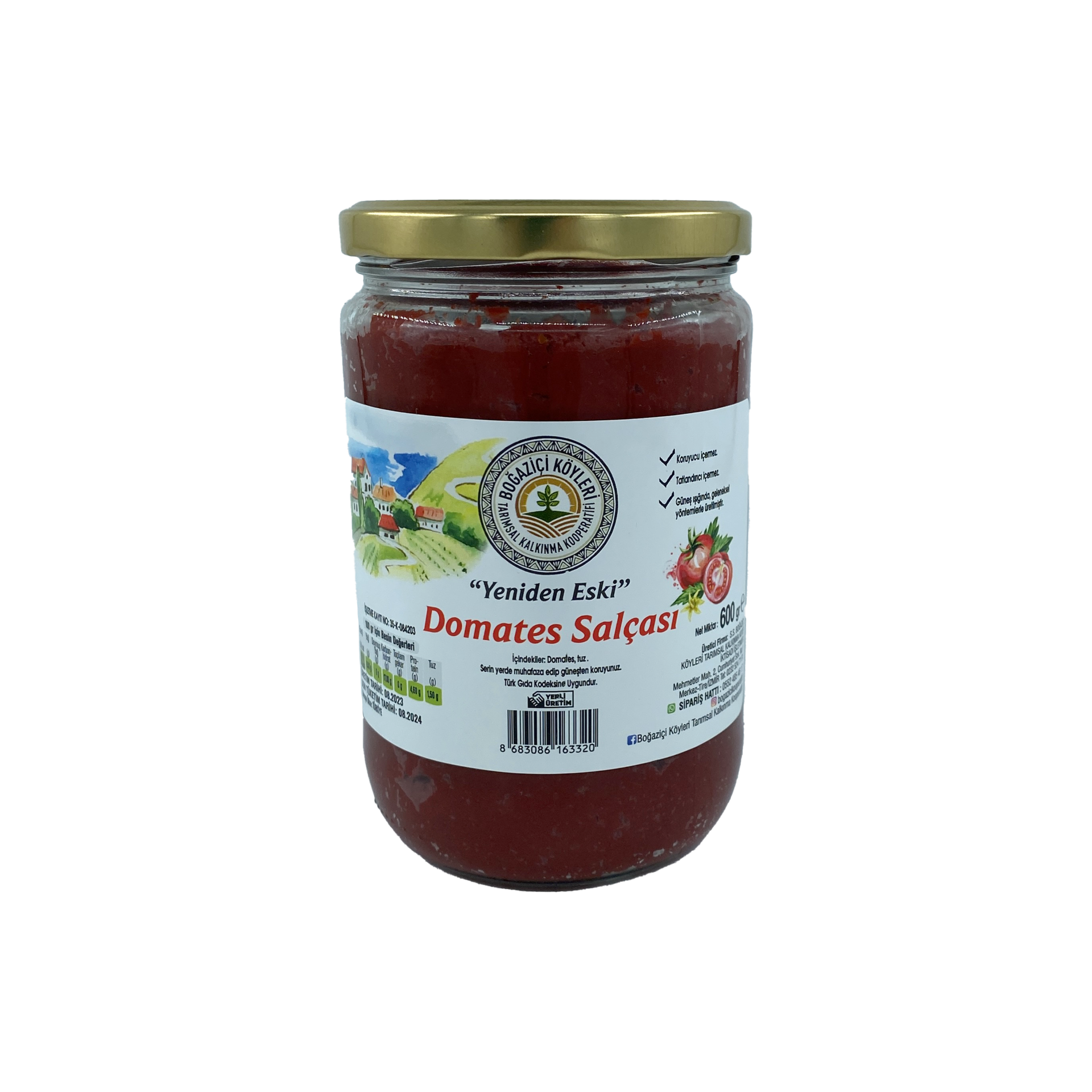 Boğaziçi Köyleri Domates Salçası 600 Gr
