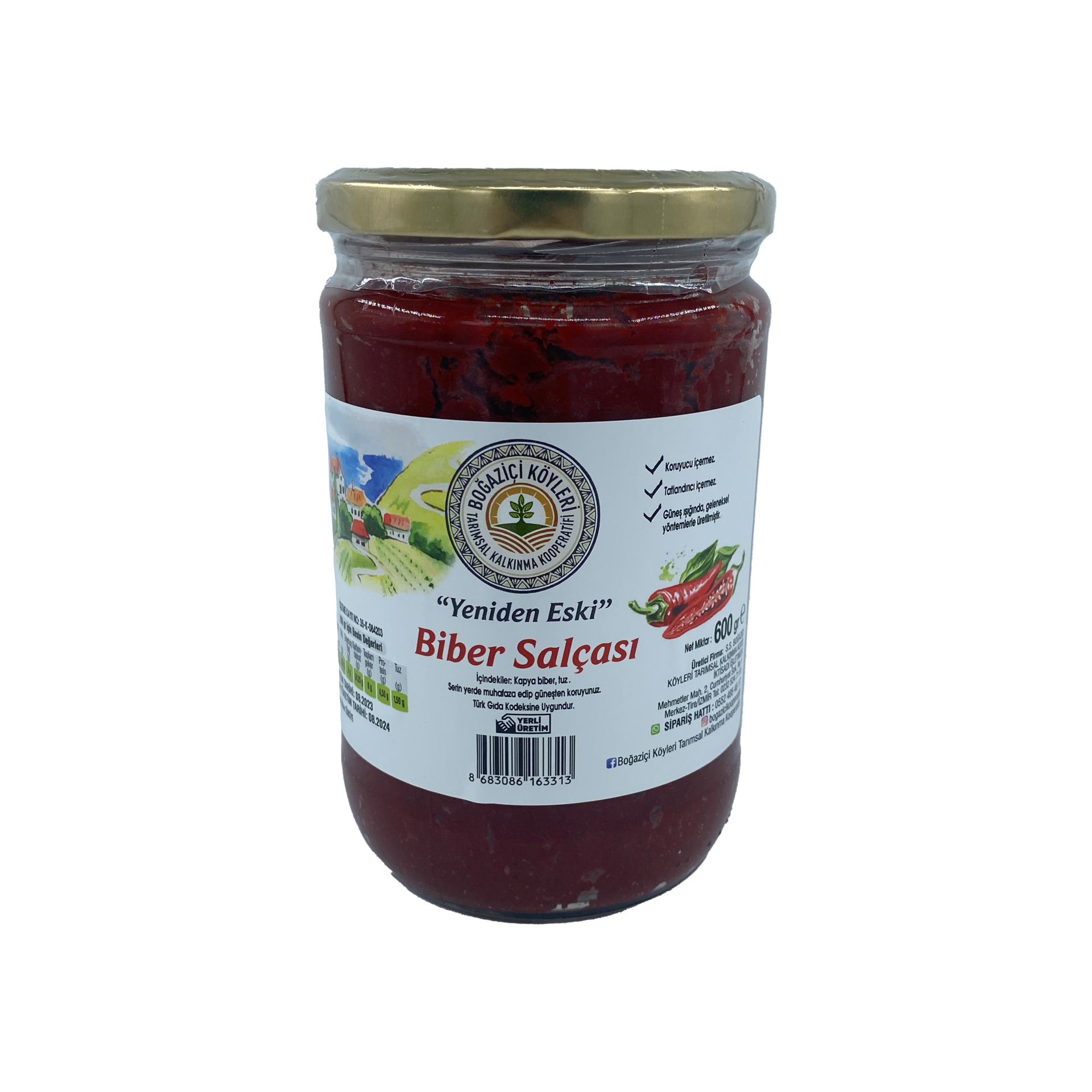 Boğaziçi Köyleri Biber Salçası 600 Gr