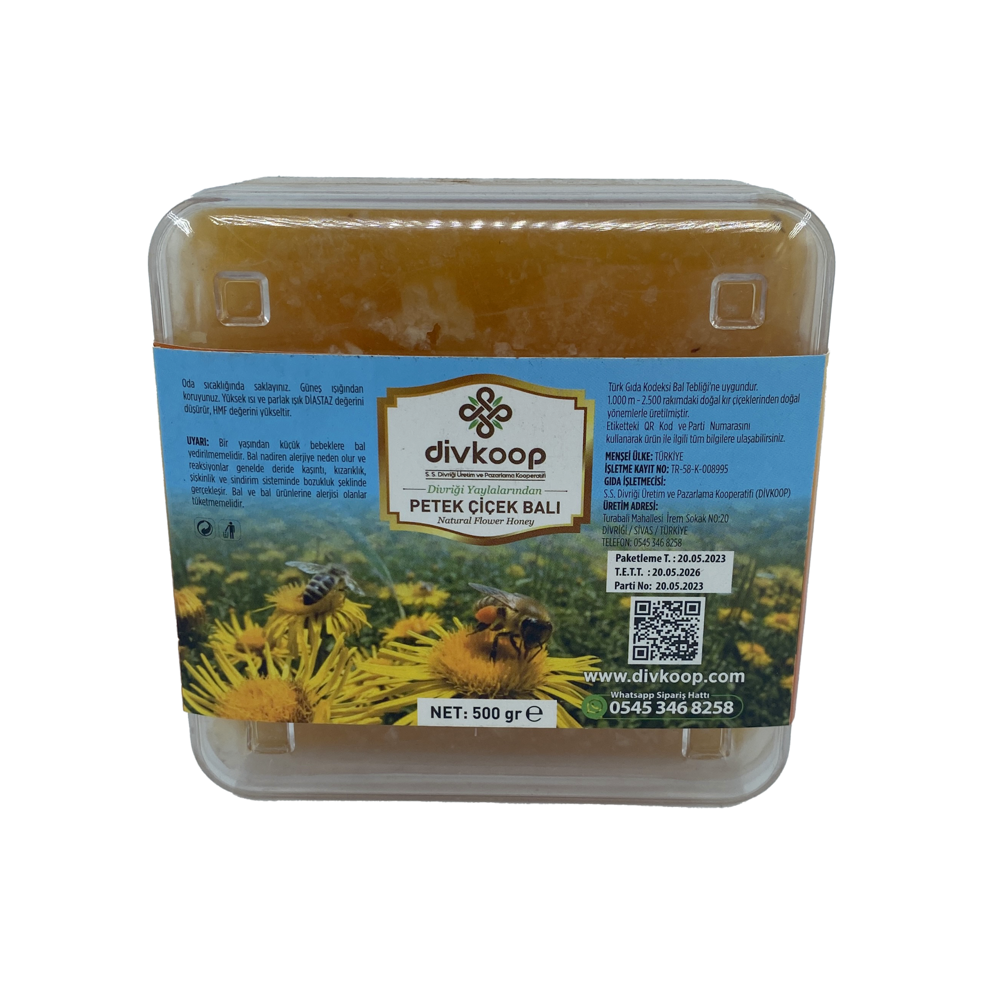 Divkoop Petek Çiçek Balı 500 Gr